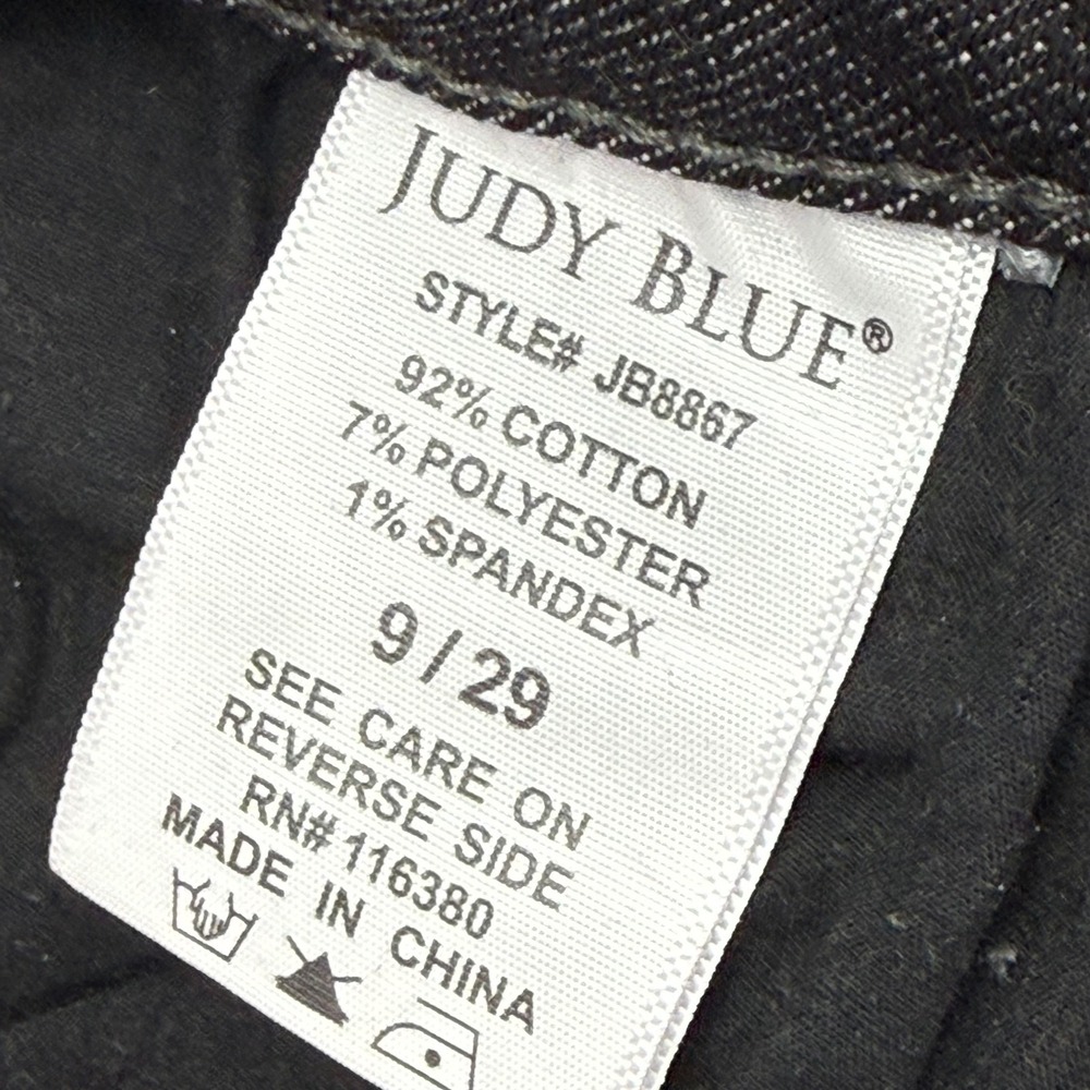 Judy Blue Boyfriend Jeans Womens 9/29 Grey Distressed Paint Splatter JB8867 - Picture 4 of 11